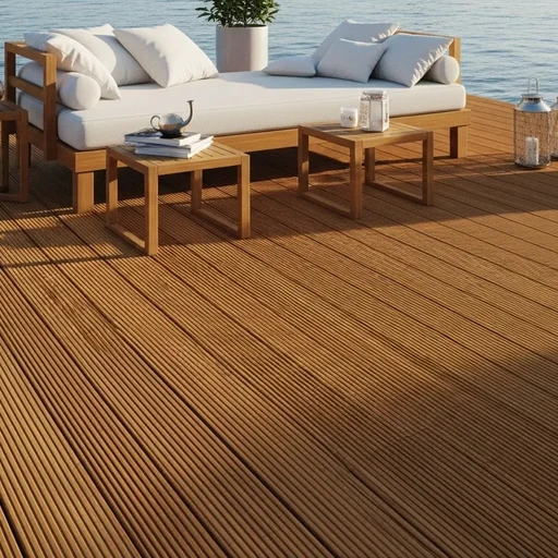 Доска террасная лиственница вельвет 45*120*6000, сорт Э (0,72м2)