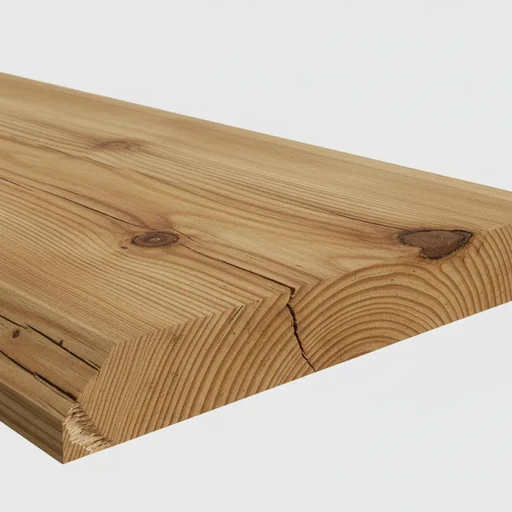 Планкен лиственница скошенный 20*120*4000, сорт ВС (0,48м2)